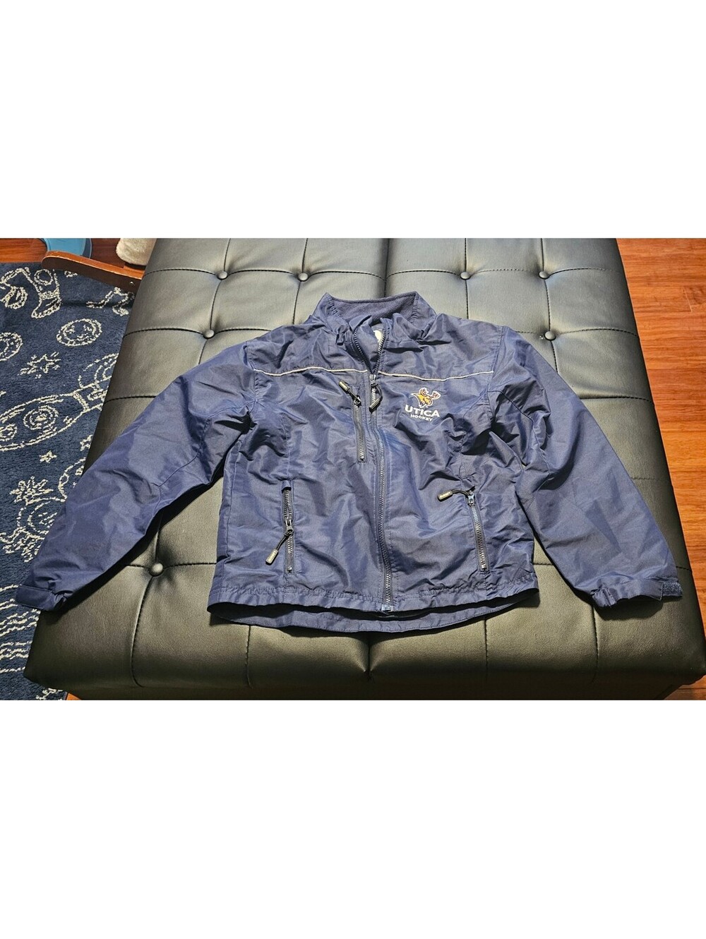 Youth large 10 12 utica pioneers hockey jacket euc